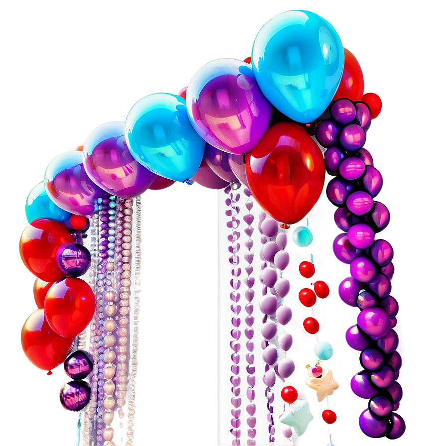 Balloon Garland For Special Occasions Png 3