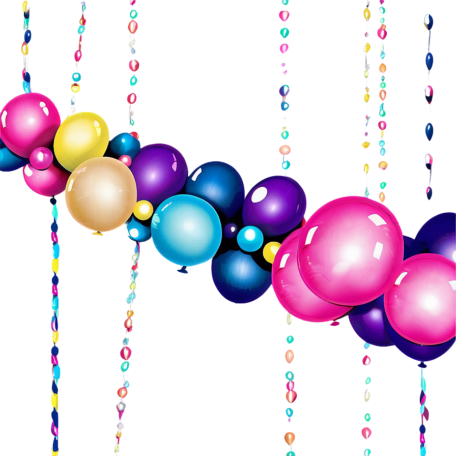 Balloon Garland Photo Booth Backdrop Png 62