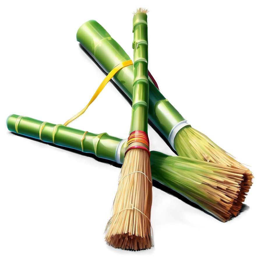 Bamboo Broom Png Tek