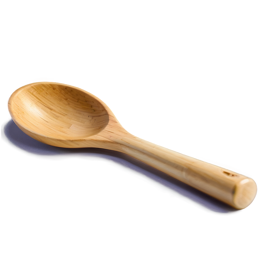 Bamboo Cooking Spoon Png 05252024