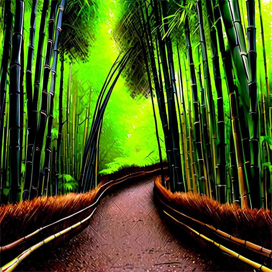 Bamboo Forest Path Png 18