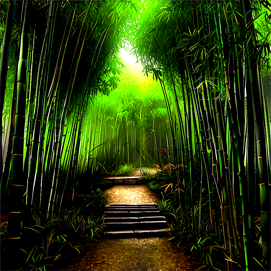 Bamboo Forest Path Png Tox79