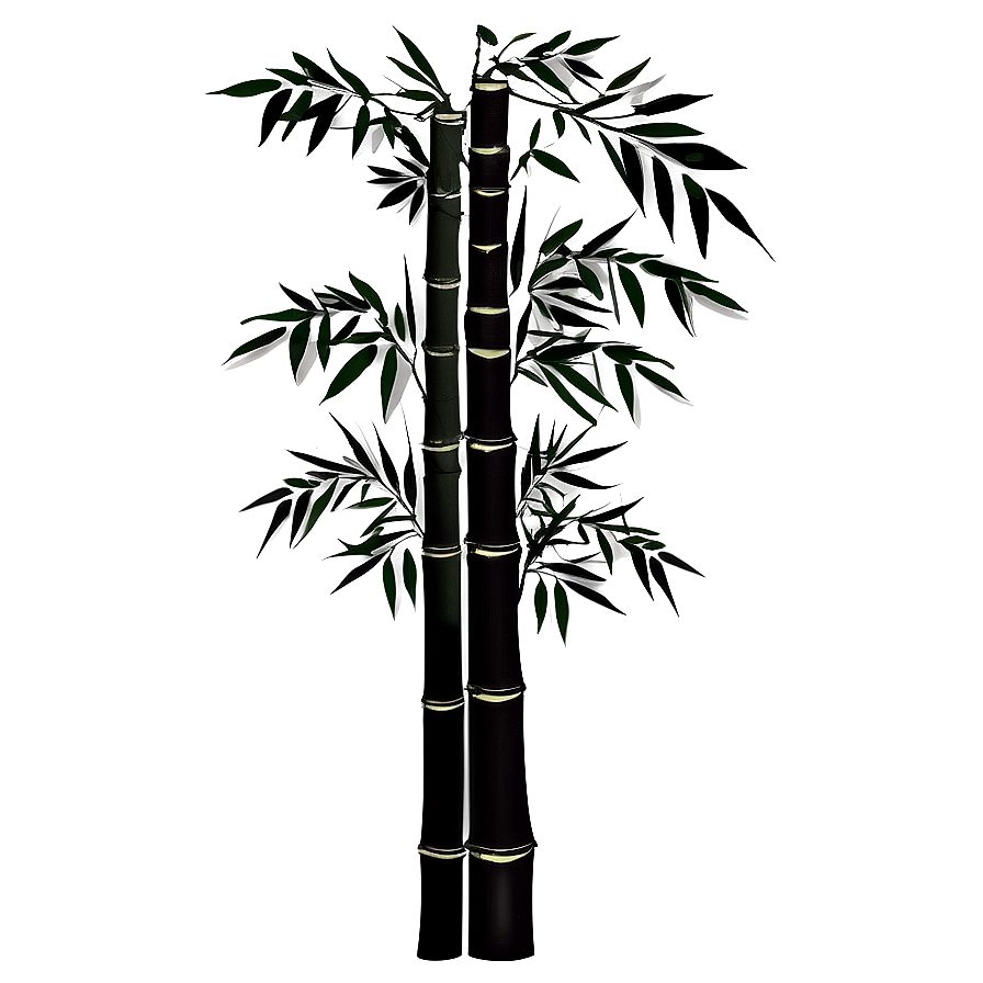 Bamboo Tree Silhouette Png Miv11