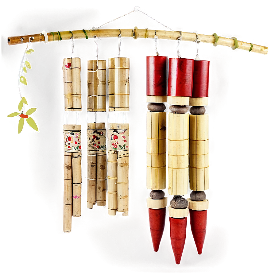 Bamboo Wind Chimes Png Tqp37