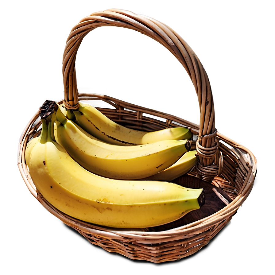 Banana In Basket Png Fxq