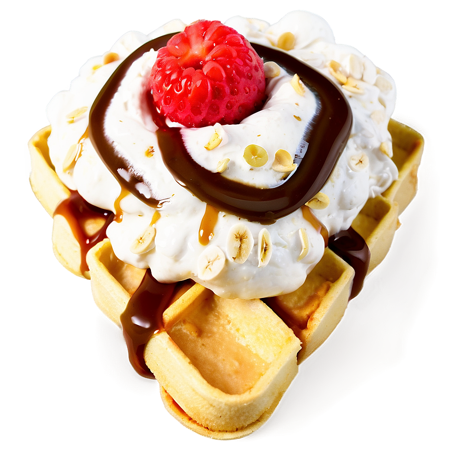 Banana Split Waffle Png 36