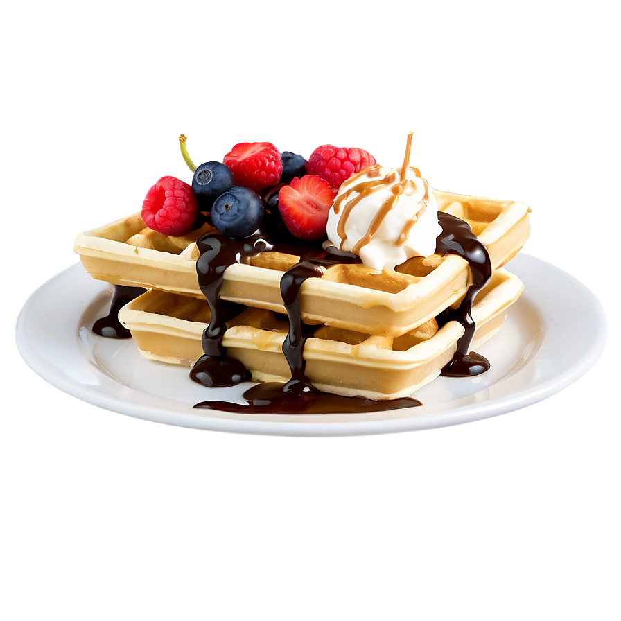 Banana Split Waffle Png 44