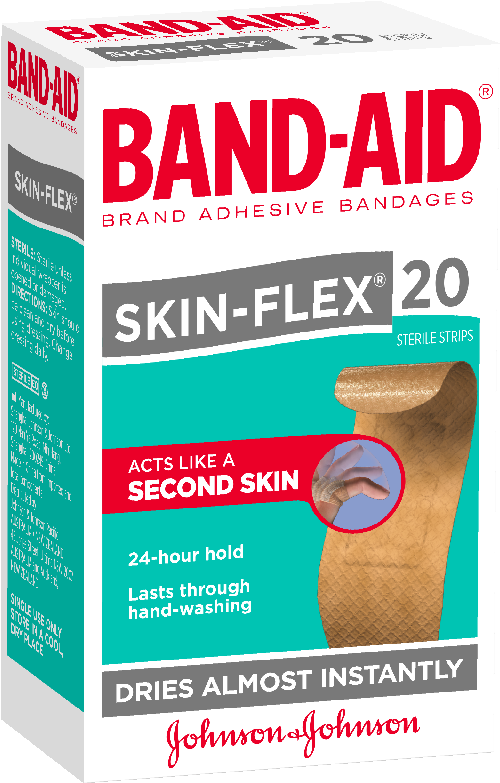 Band Aid Skin Flex Adhesive Bandages Box