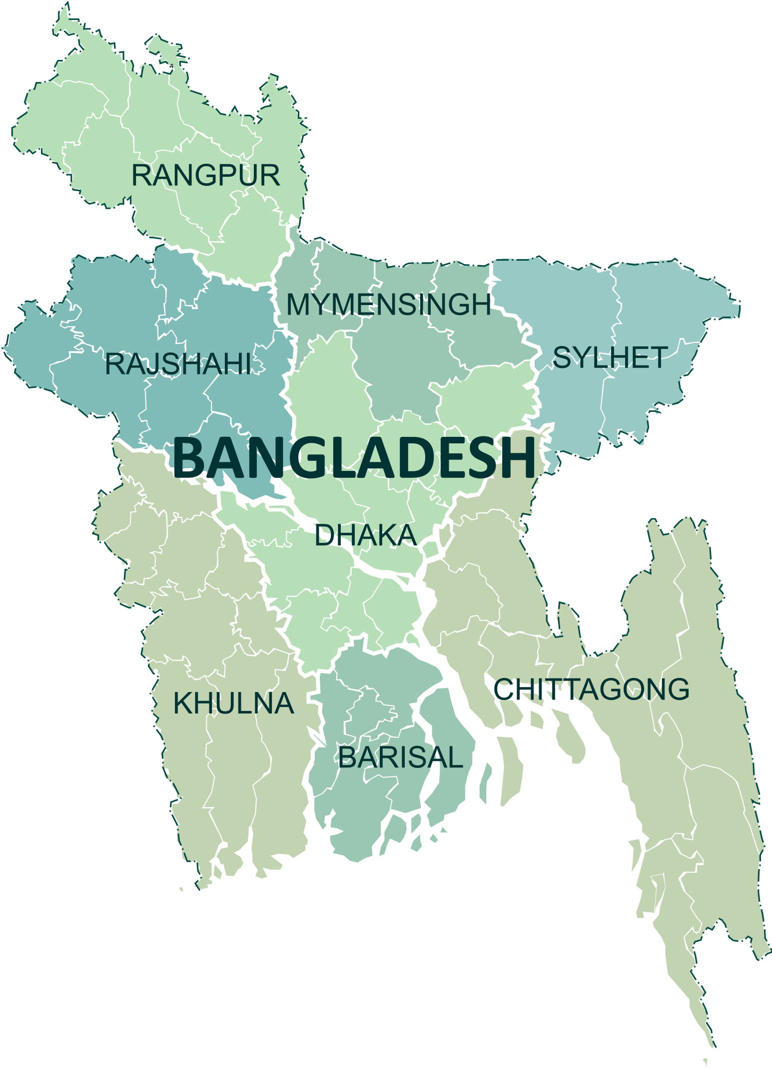 Bangladesh Division Map