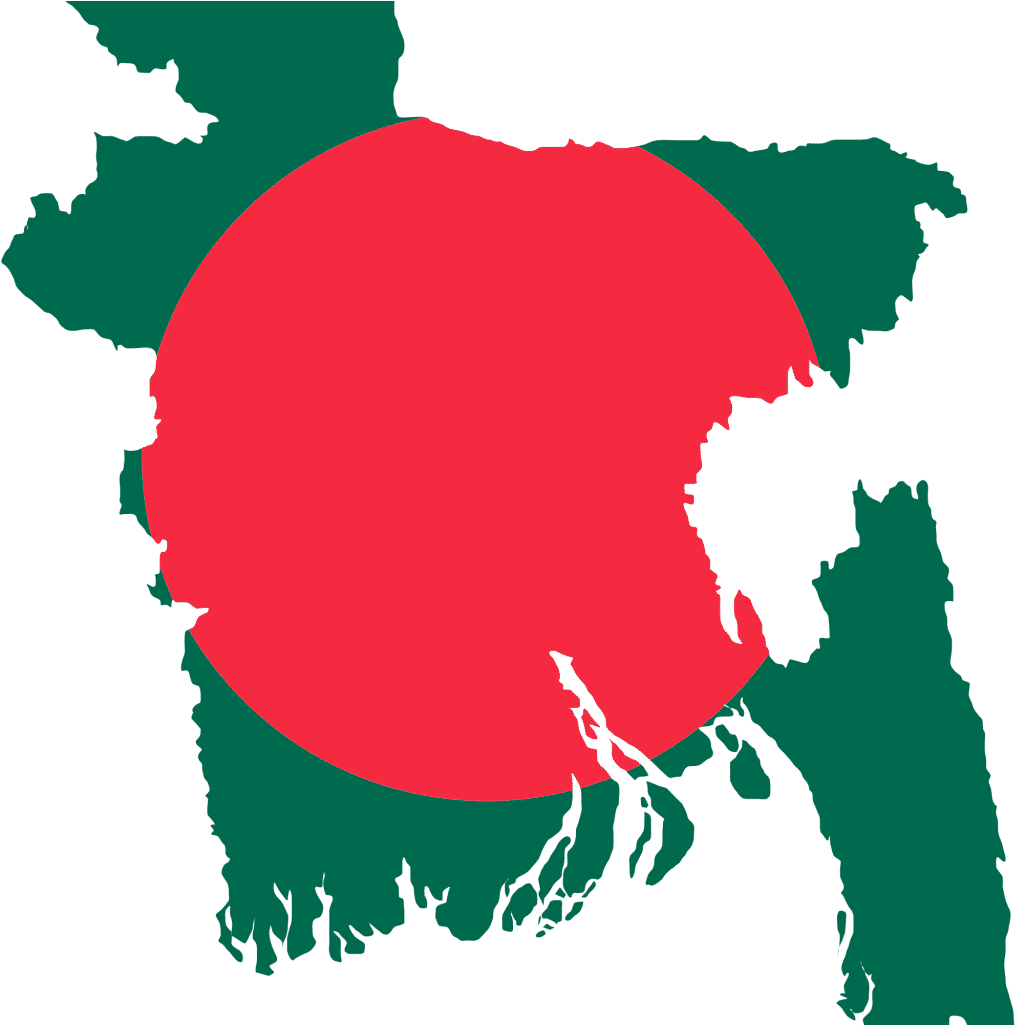 Bangladesh Map Flag Overlay