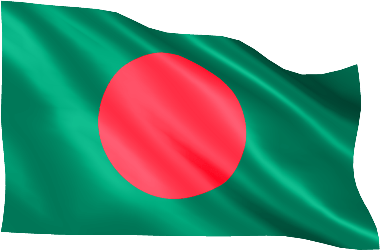 Bangladesh National Flag Waving