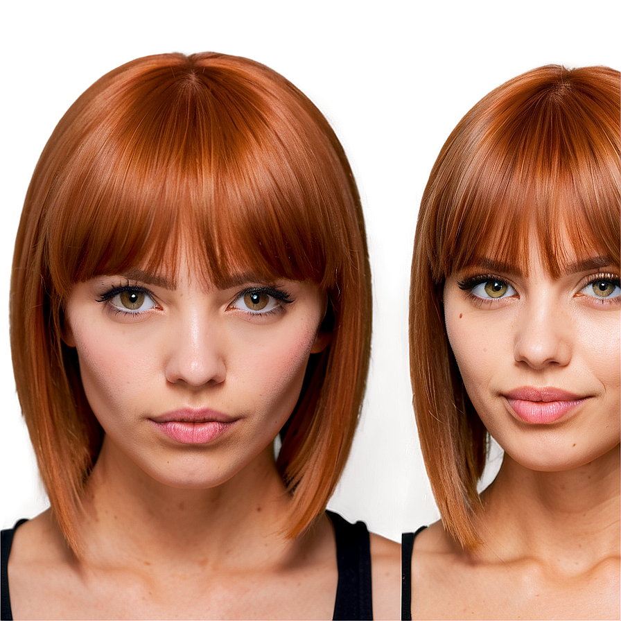 Bangs For Round Face Png Bmx50
