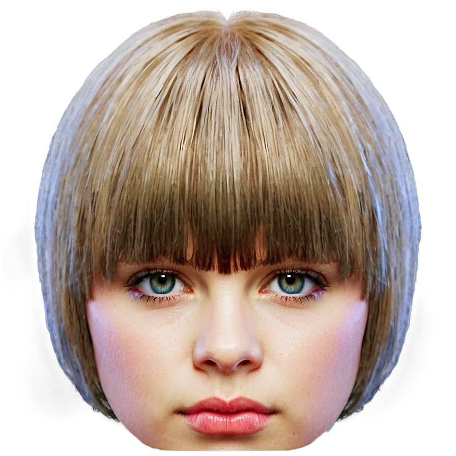 Bangs For Square Face Png Cel