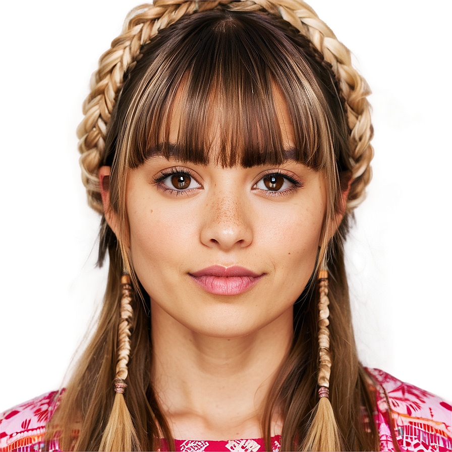 Bangs With Braid Ideas Png Oxx