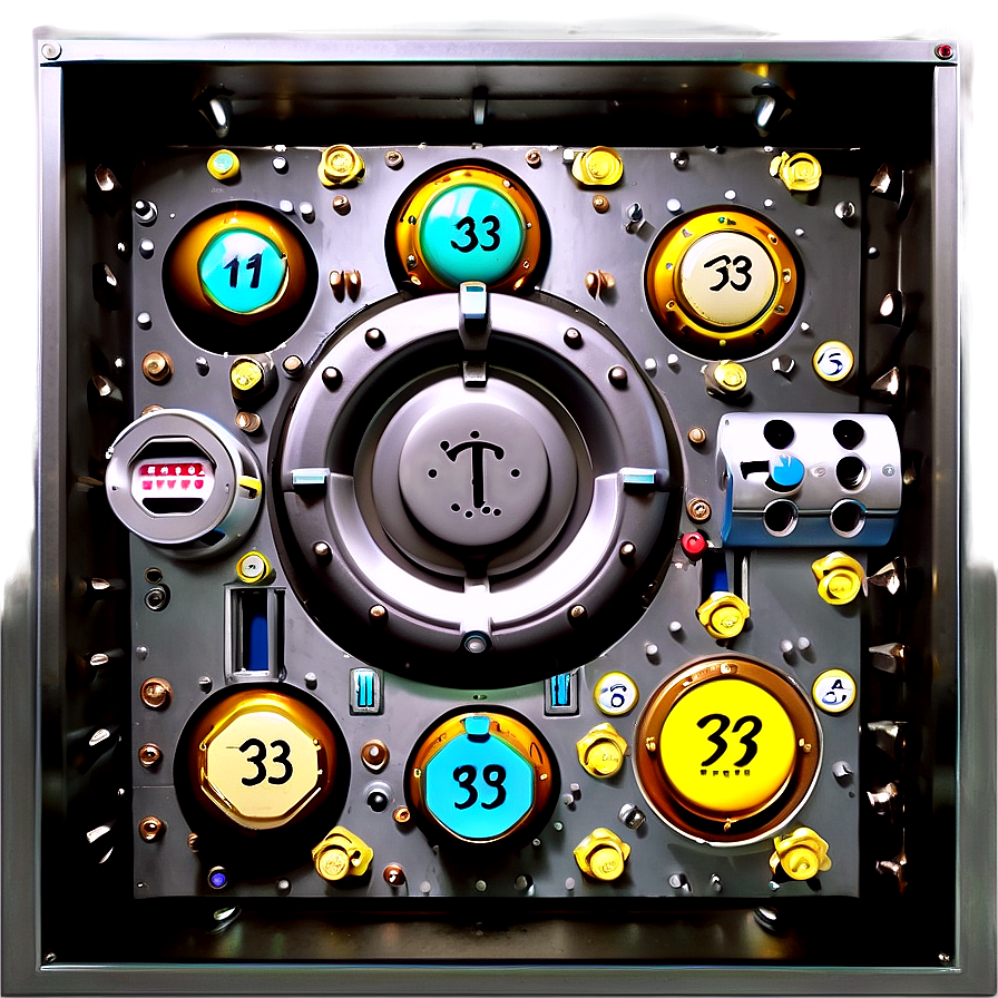 Bank Vault Keypad Png 06262024