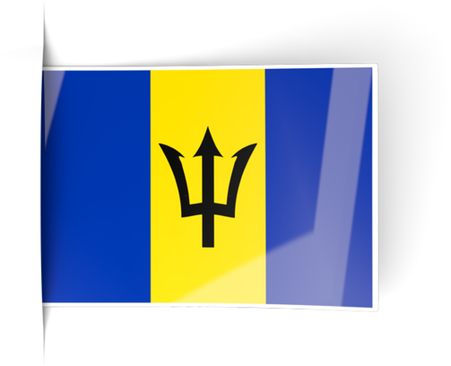 Barbados Flag Waving