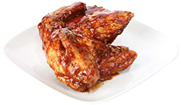 Barbecued Chicken Wings Glazed