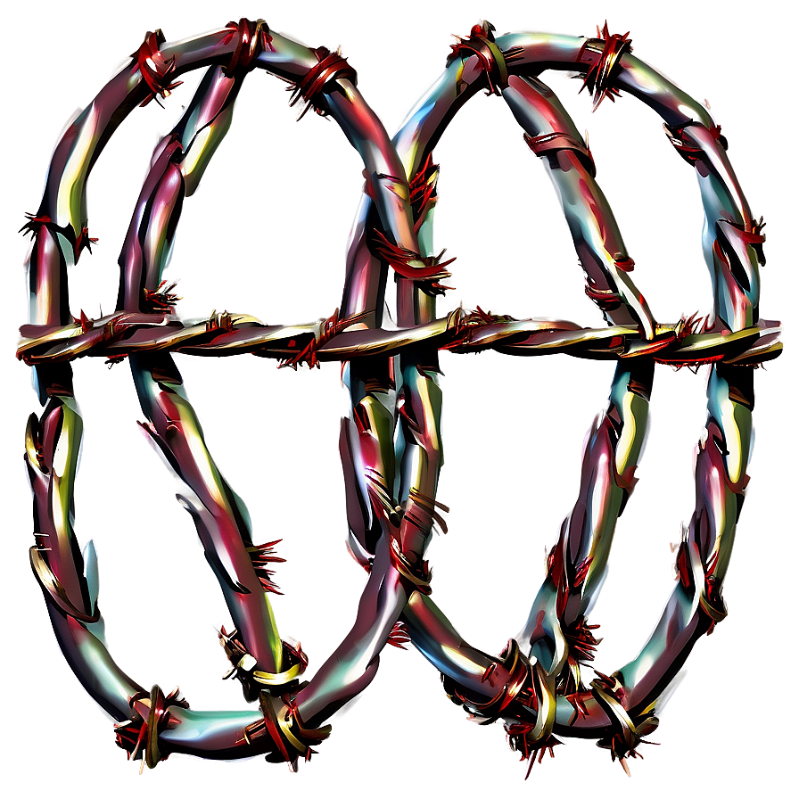 Barbed Wire Decoration Png 05252024