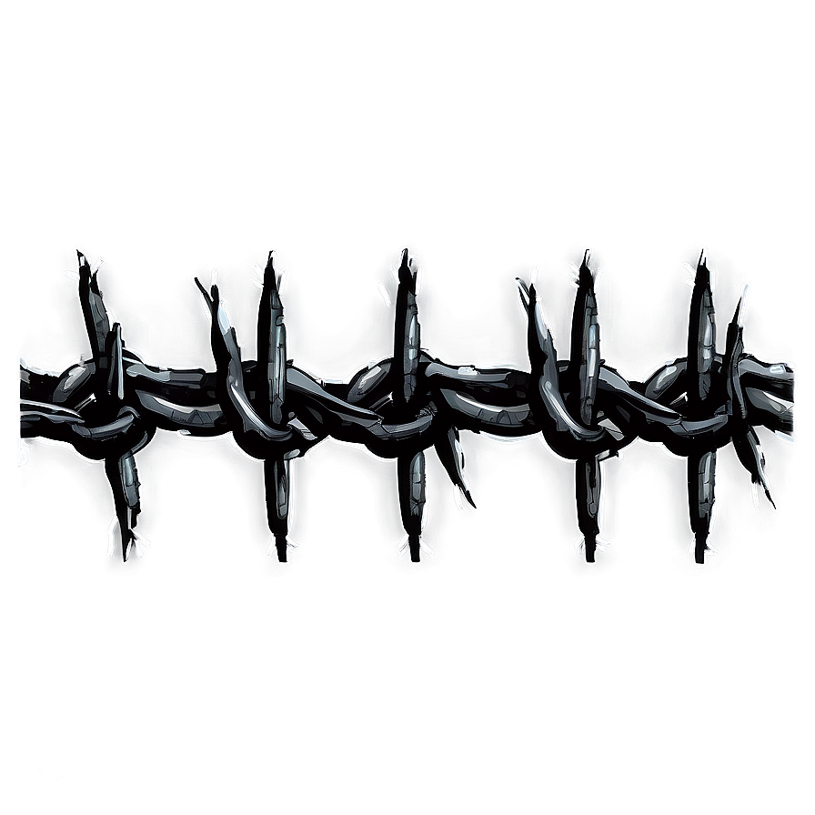 Barbed Wire Drawing Png 23