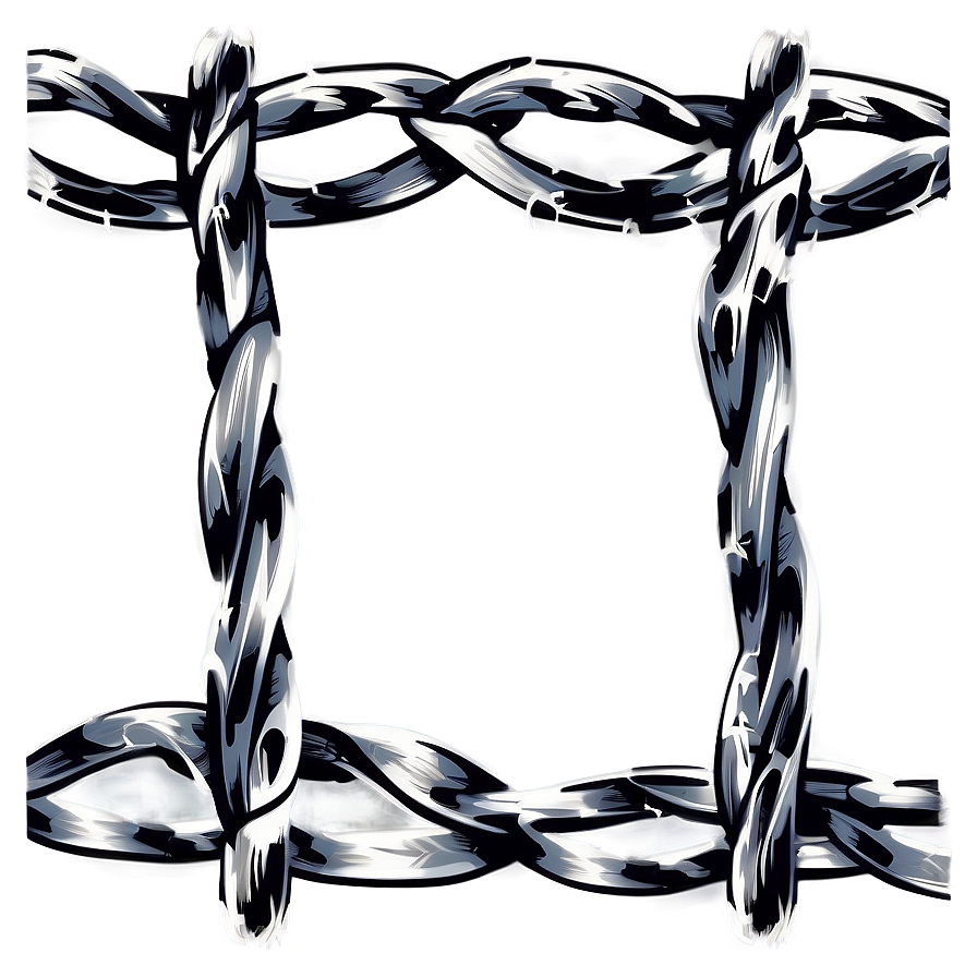 Barbed Wire Illustration Png 2