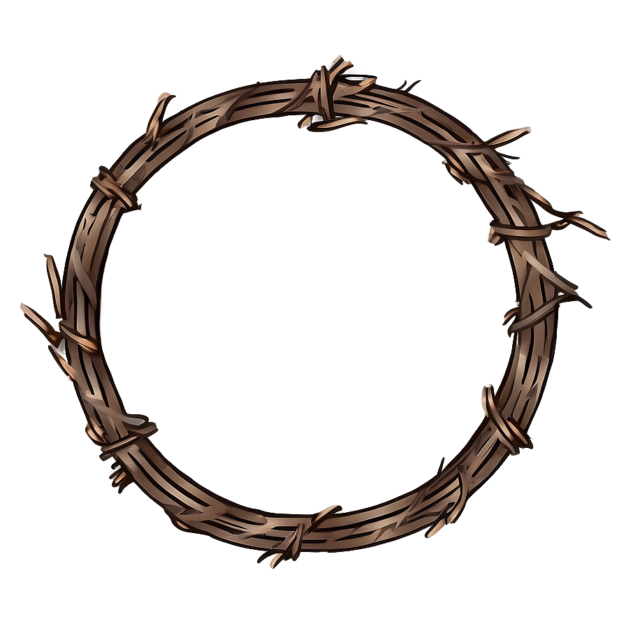 Barbwire Circle Frame Png 56