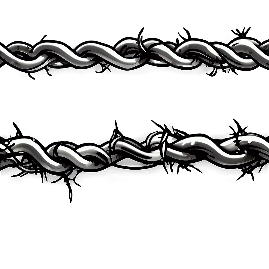 Barbwire Line Art Png 79