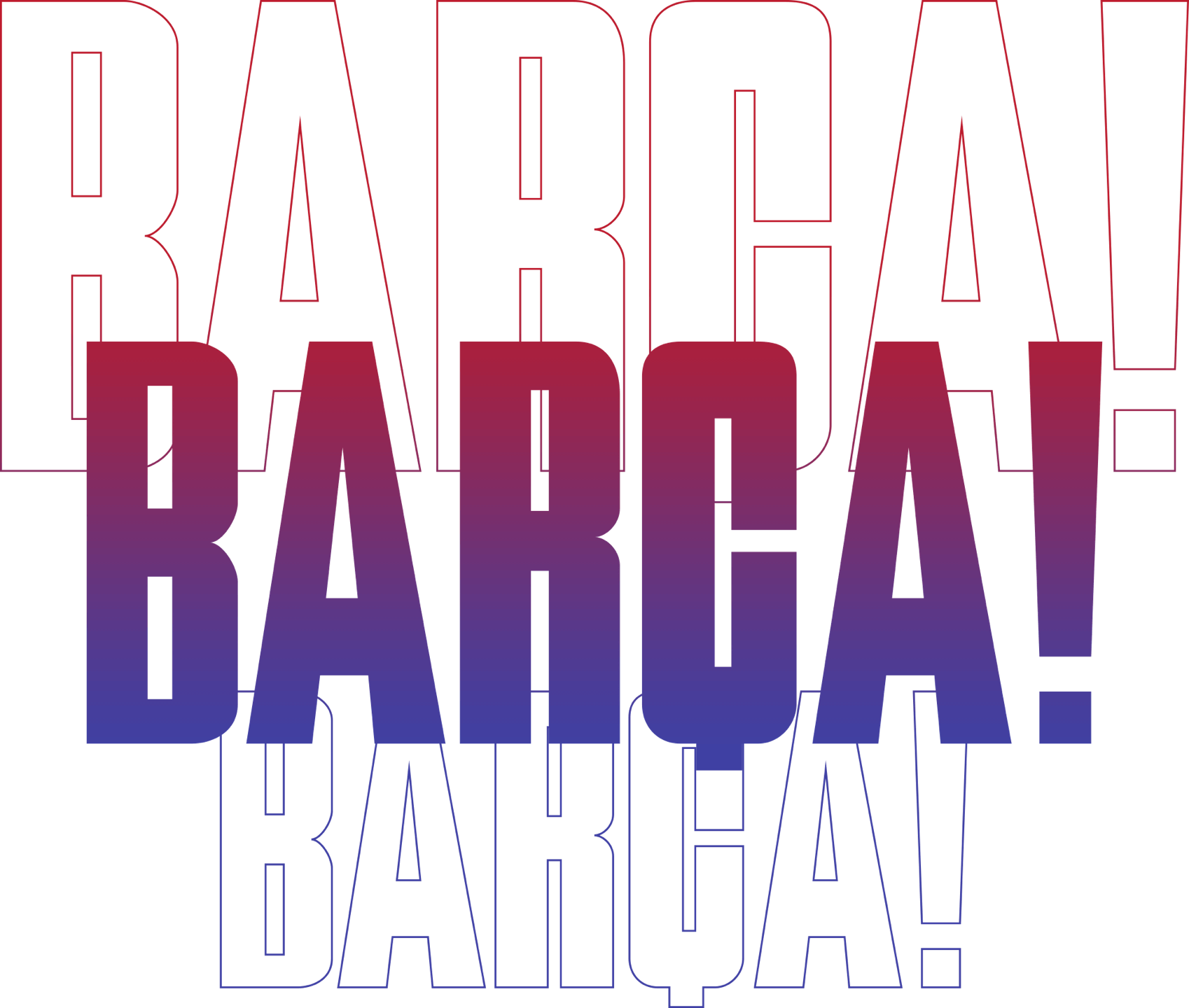 Barca Text Overlay