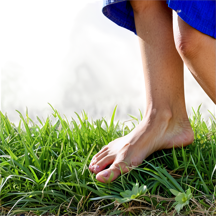 Barefoot Grass Walking Png Nxu