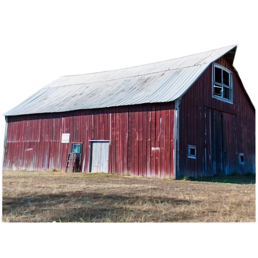 Barn In Foggy Morning Png Qjp