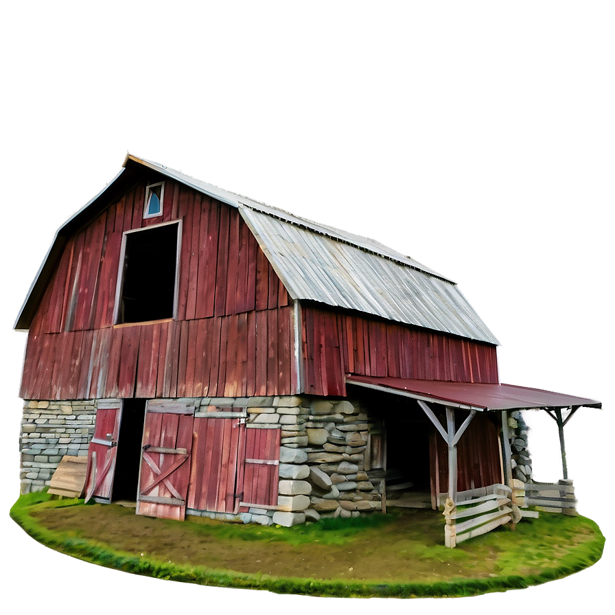 Barn In Rolling Hills Png 81