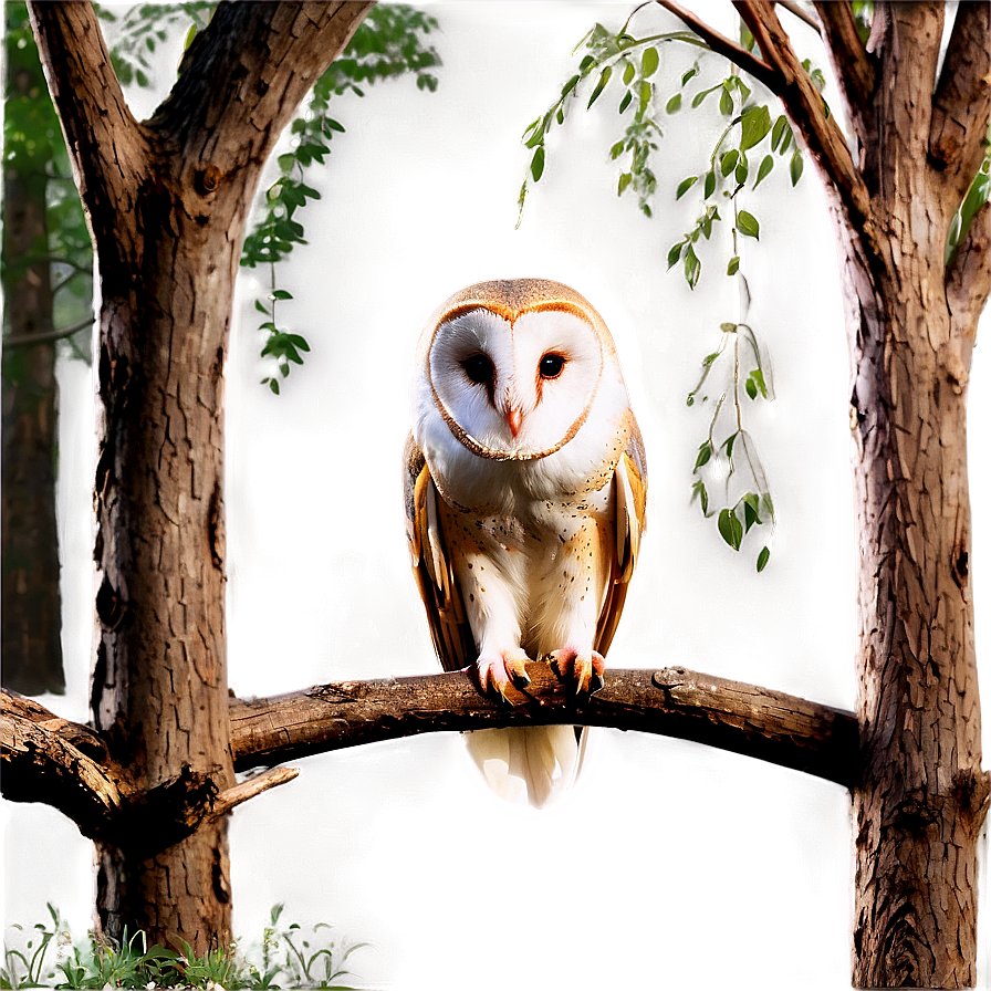 Barn Owl In Forest Png 06252024