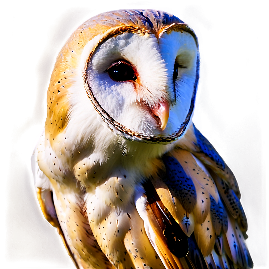 Barn Owl In Golden Hour Png Ivf98