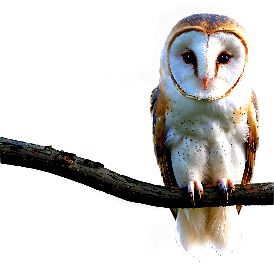 Barn Owl Perching Png Tuj