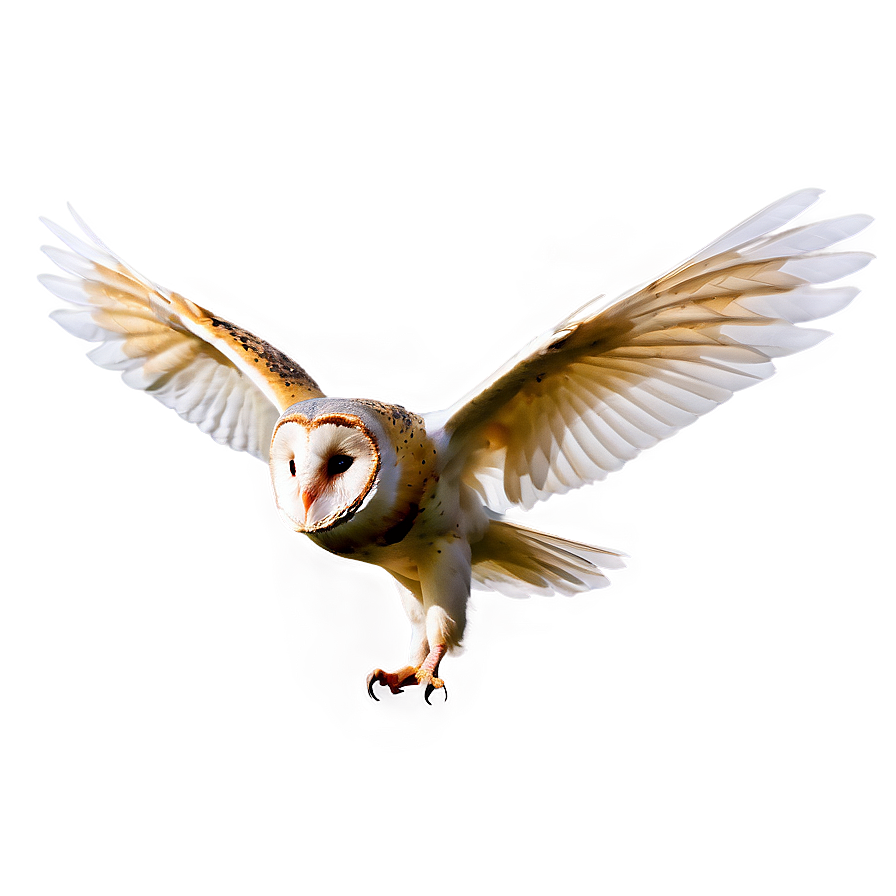 Barn Owl With Open Wings Png 06252024