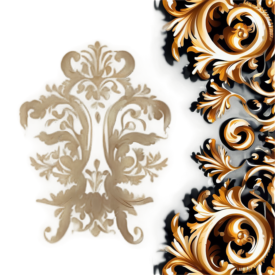 Baroque Corner Vector Png 06262024