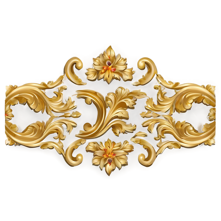 Baroque Decorative Line Png Doi