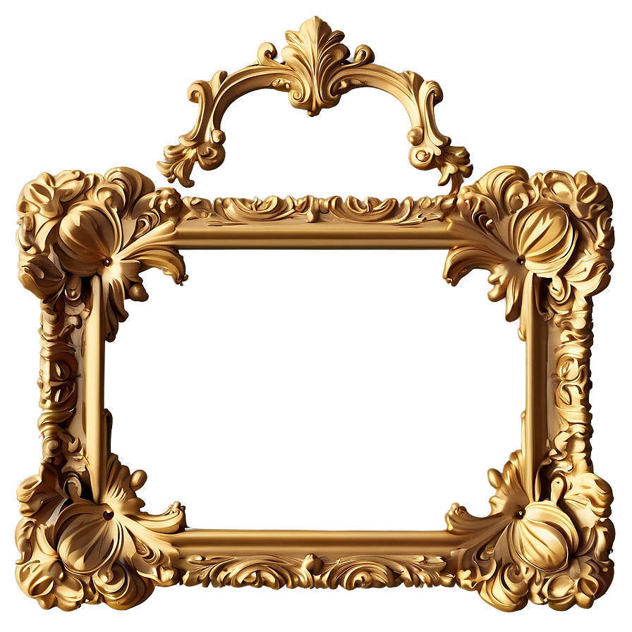 Baroque Gold Frame Png 27