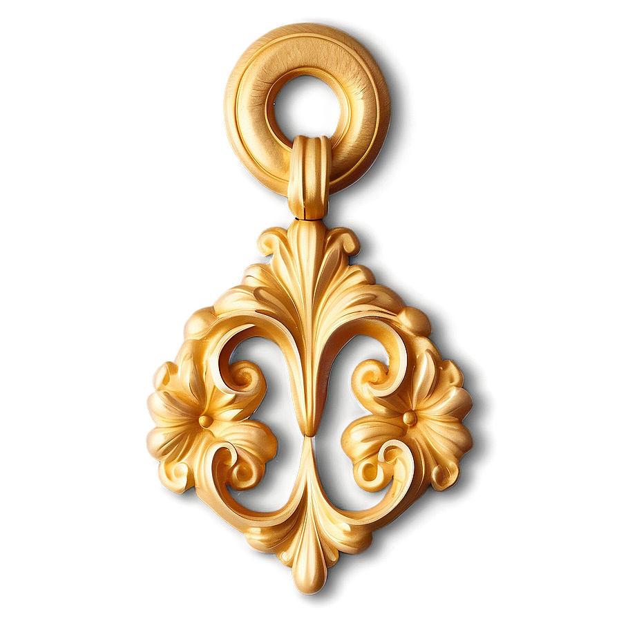 Baroque Gold Ornament Png Iyh57