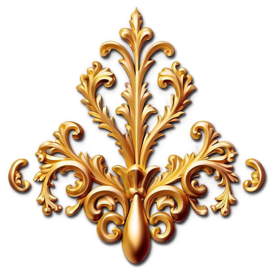 Baroque Gold Trim Png Gaq46