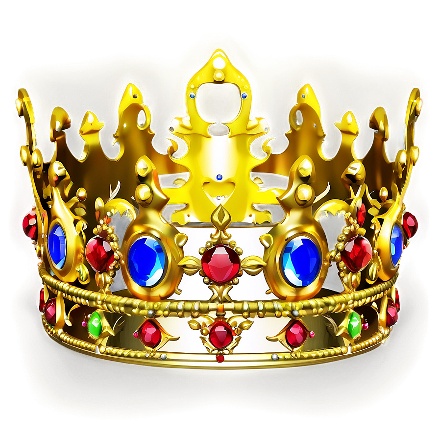 Baroque Golden Crown Png 06282024