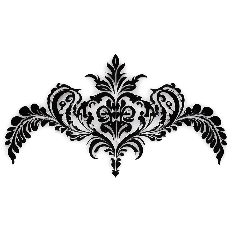 Baroque Lace Print Png Dst