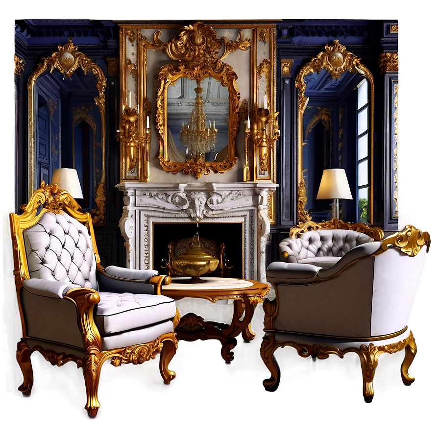 Baroque Living Room Opulence Png 05242024