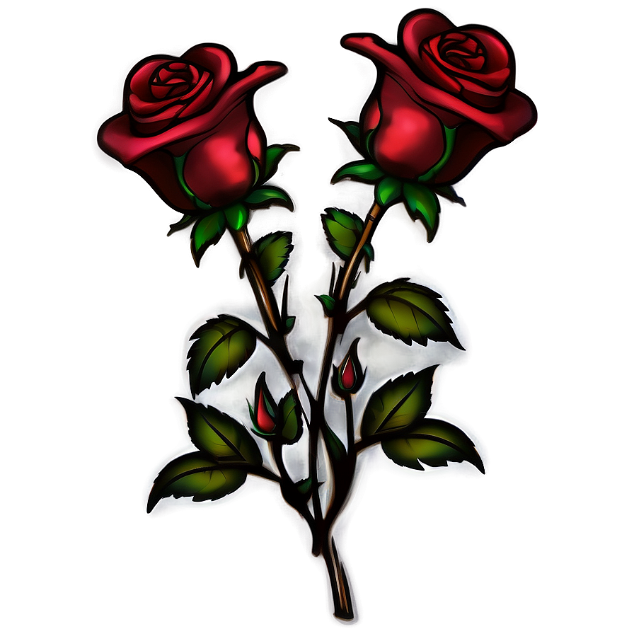 Baroque Rose Tattoo Draft Png Ywu20