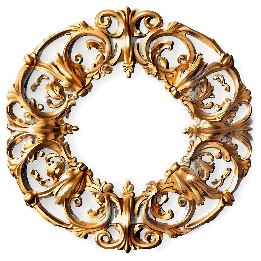 Baroque Style Filigree Png Nui68