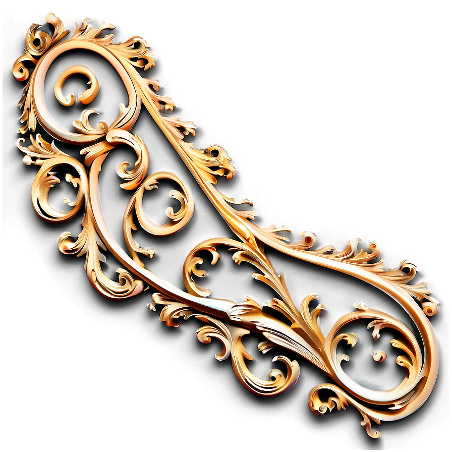 Baroque Style Filigree Png Xua