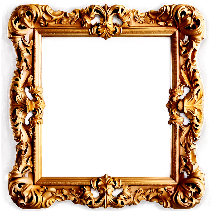 Baroque Style Mirror Frame Png Dkg79