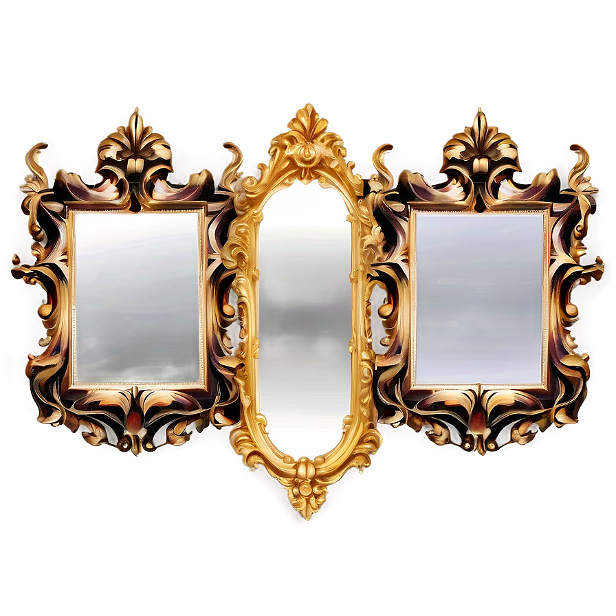 Baroque Style Mirror Frame Png Eds