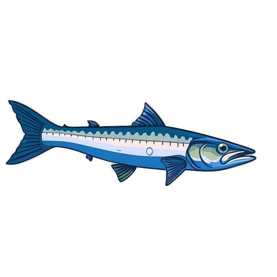 Barracuda Swimming Upwards Png 72