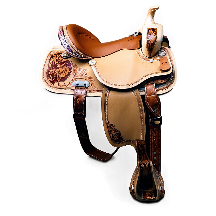 Barrel Racing Saddle Png 06292024