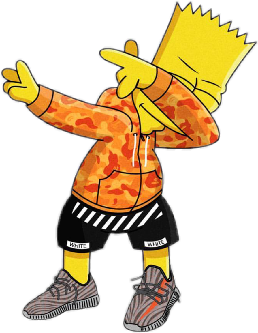 Bart Simpson Dabbingin Hypebeast Outfit
